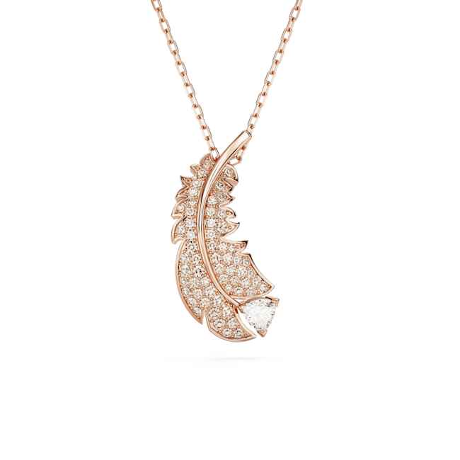 Swarovski leaf necklace on sale