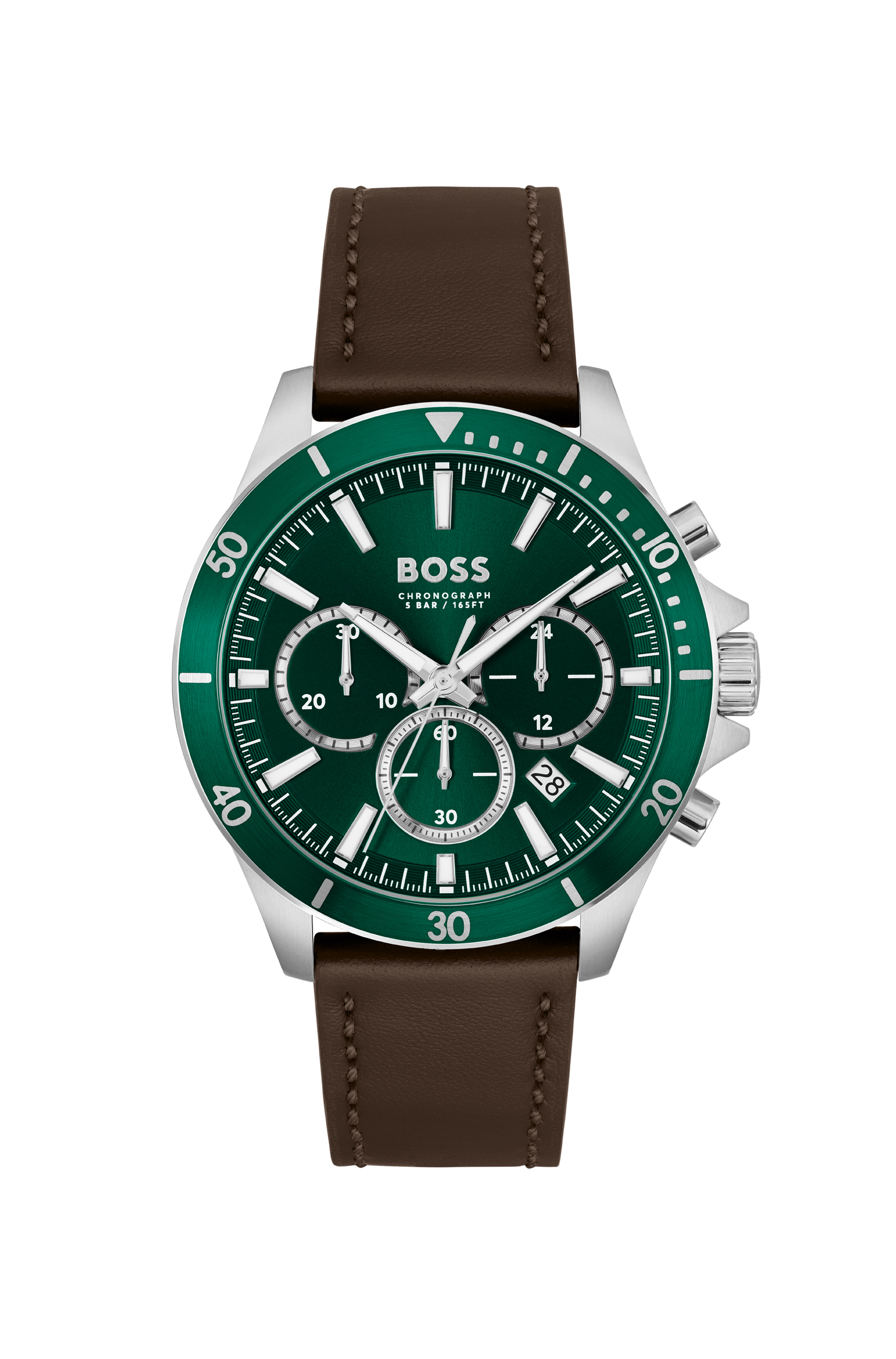 Green hugo boss watch sales