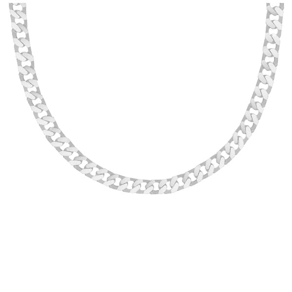 Gents Silver Flat Square Curb Chain Fallers Fallers Fallers Irish Jewelry