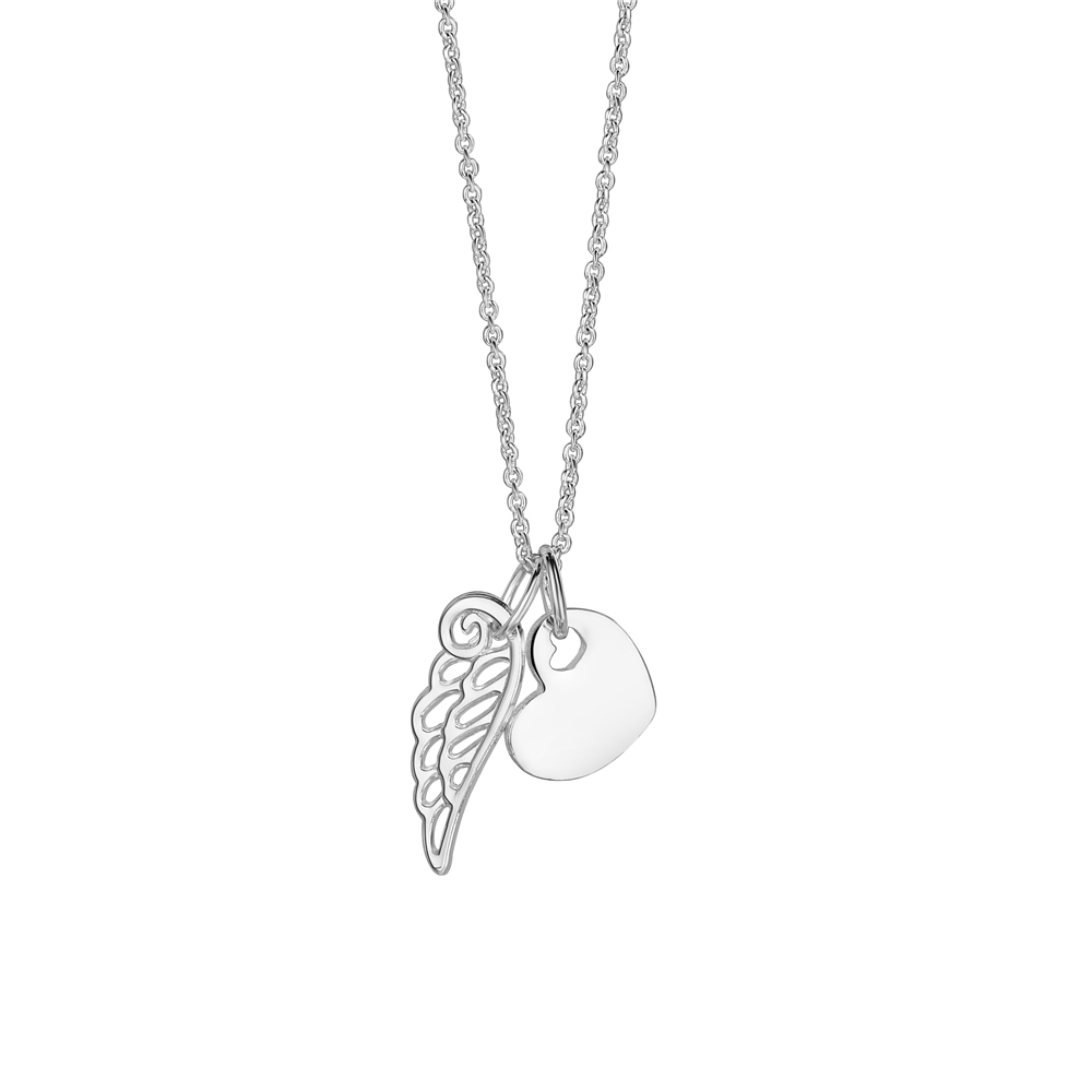 Newbridge Heart with Angel Wing Pendant Newbridge Silverware