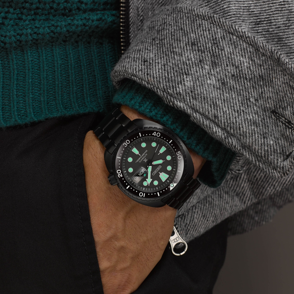 Seiko Prospex Black Series Night Vision Turtle Diver