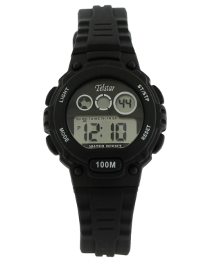 Telstar Kids Black Digital Watch