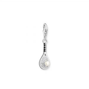 Thomas Sabo Tennis Racquet and Pearl Charm