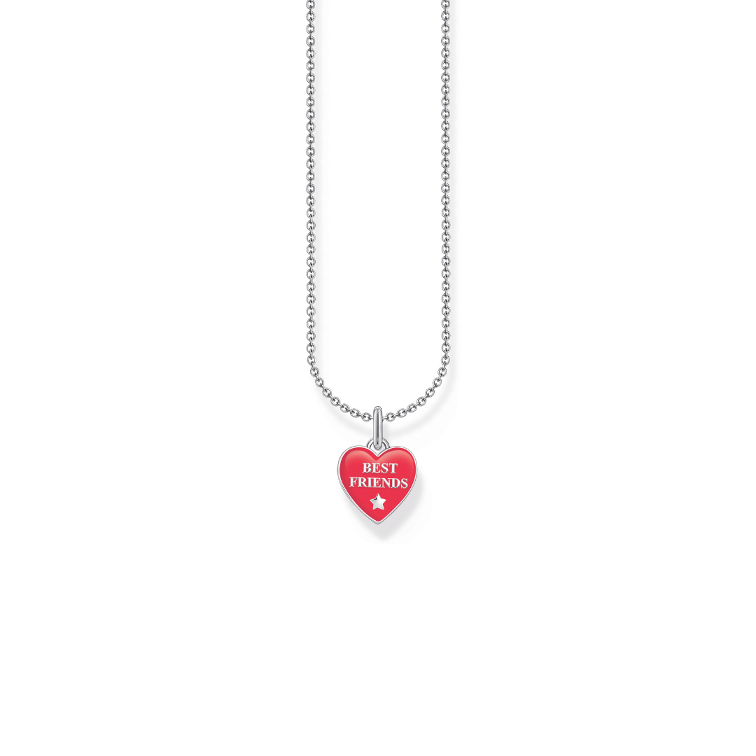 Thomas Sabo Silver Chain with Red Best Friends Pendant Thomas Sabo Fallers Fallers Irish Jewelry