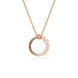 Swarovski Matrix Crystal Pearl Pendant Rose Gold