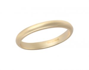 18K Yellow Gold 2.5mm Blended Court Band
