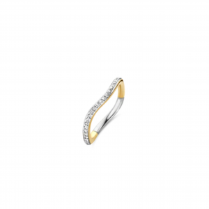 Ti Sento Pave Gilded CZ Ring