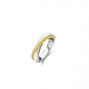 Ti Sento Gilded Two Tone Padded Ring