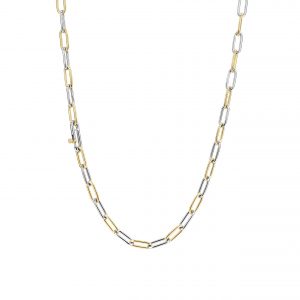 Ti Sento Two Toned Paperchain Necklace