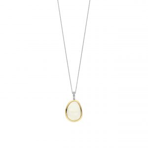 Ti Sento Two Tone Mother Of Pearl Pendant