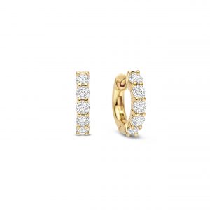 Ti Sento Gilded Cubic Zirconia Hoops