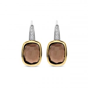 Ti Sento Gilded Brown Earrings