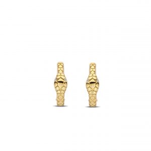 Ti Sento Gilded Snake Hoop Earrings