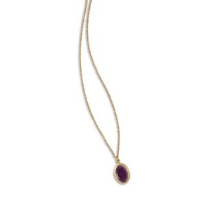 Aquaforte Caramelle Ovali Purple Faceted Venitian Glass Pendant