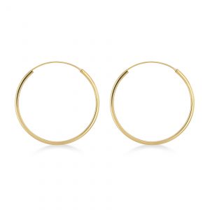 Gold Plated Sleeper Hoop Earrings