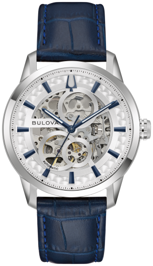 Bulova Sutton Automatic Skeleton Leather Strap
