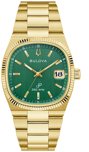 Bulova Super Seville Precisionist Gold Plated Green Dial