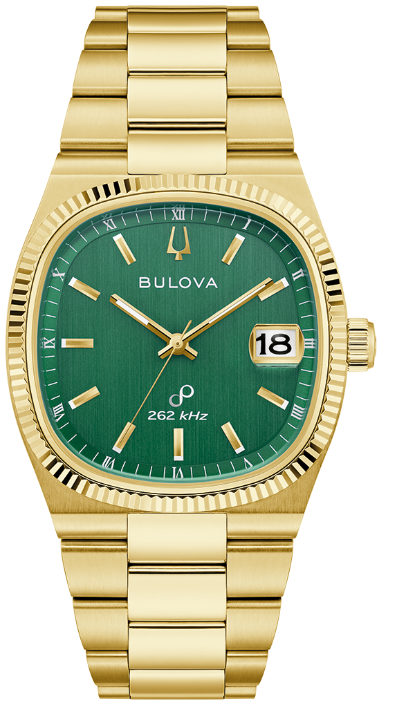 Bulova Super Seville Precisionist Gold Plated Green Dial