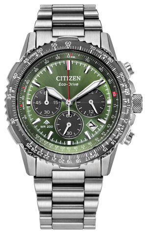 Citizen Promaster Air Navihawk Stainless Steel Green Dial