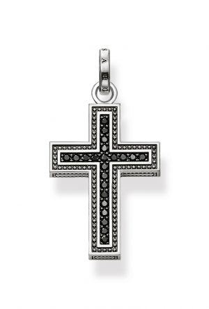Thomas Sabo Pendant black cross pavé
