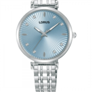 Lorus Quartz Ladies Stainless Steel Blue Dial Bracelet Watch