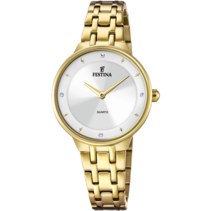 Festina Ladies Gold-plated Watch with CZ Detail