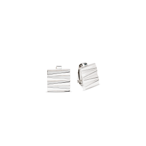 Coeur De Lion Earclips Square Wave Silver
