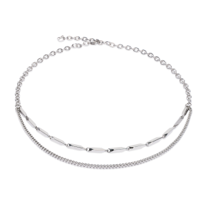 coeur de lion Necklace Twisted Layers silver