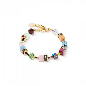 Coeur de Lion GeoCUBE Iconic Art Nouveau Gold Bracelet