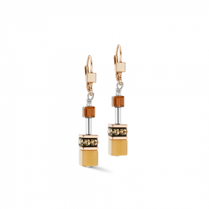 Coeur de Lion GeoCUBE Iconic Earrings Mocha Mousse