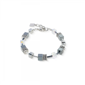 Coeur de Lion GeoCUBE Platinum Grey Bracelet