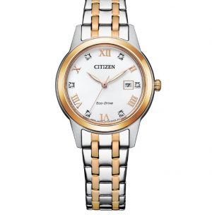 Citizen Ladies Two Tone Stone Set Watch