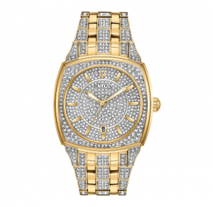 Bulova Phantom Gold Crystal Watch