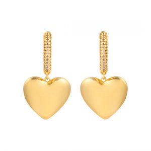 Newbridge Gold Plated Heart Earrings