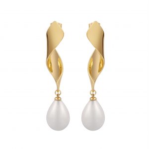 Newbridge Gold Plated Statement Pearl Earrings