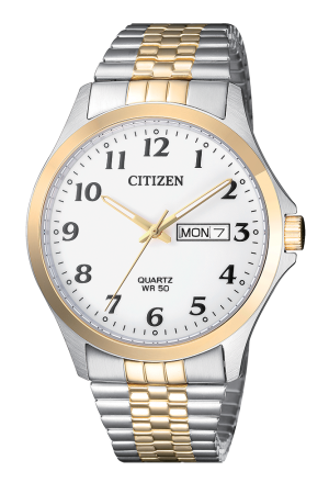 CITIZEN QUARTZ TWO TONE DAY-DATE