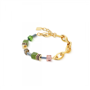 Coeur de Lion GeoCUBE Iconic Precious Art Nouveau Turquoise Bracelet