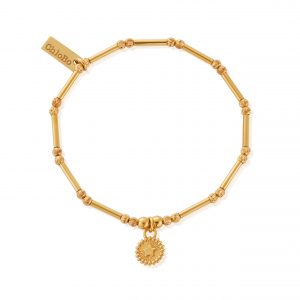 ChloBo Dainty Moon Cut Sparkle Star Bracelet