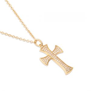 Newbridge Gold Plated Cross Pendant