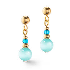 Coeur De Lion Turquoise Candy Spheres Earrings