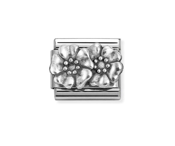 Nomination Composable Classic Link Silver Double Flower