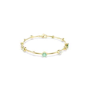 Swarovski Green Stone Gold Plated Constella Bracelet