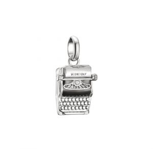 Thomas Sabo Cubic Zirconia Typewriter Charm