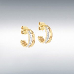 0.19ct Lab Created Diamond Half-Hoop Earring