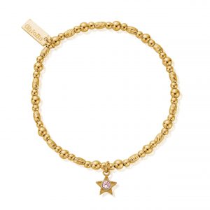 Chlobo Gold Plated October Birthstone Bracelet