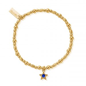 Chlobo Gold Plated September Birthstone Bracelet