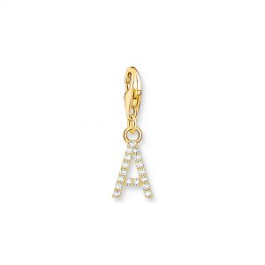 THOMAS SABO Gold Plated Charm Pendant Letters