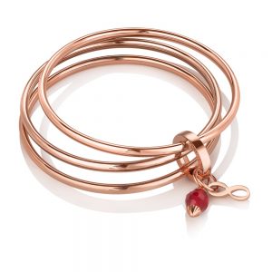 Newbridge Triple Birthstone Bangle