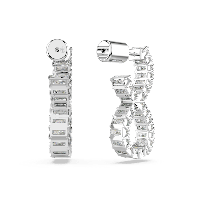 Swarovski Hyperbola Infinity Hoop Earrings - Image 2