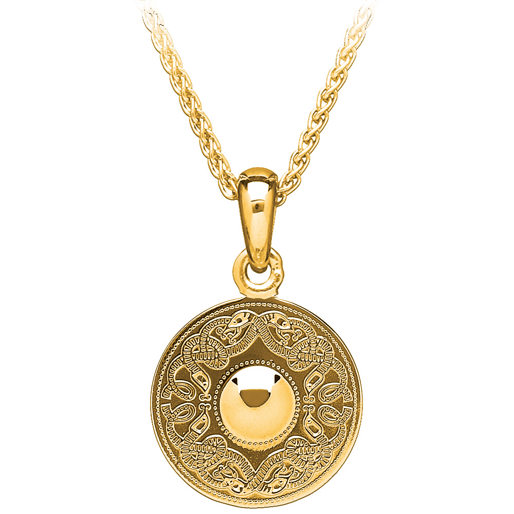 14K Gold Vermeil Warrior Shield